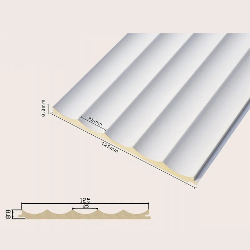 125 لوحة حائط مخددة ذات 5 شبكات مجوفة